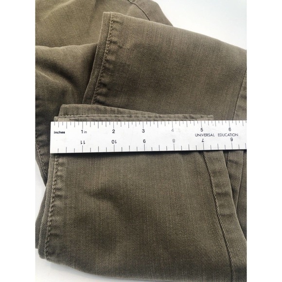 Just Black Women Stretch Cigarette Jeans 29‎ Olive Green Long Length Tall - Picture 7 of 10